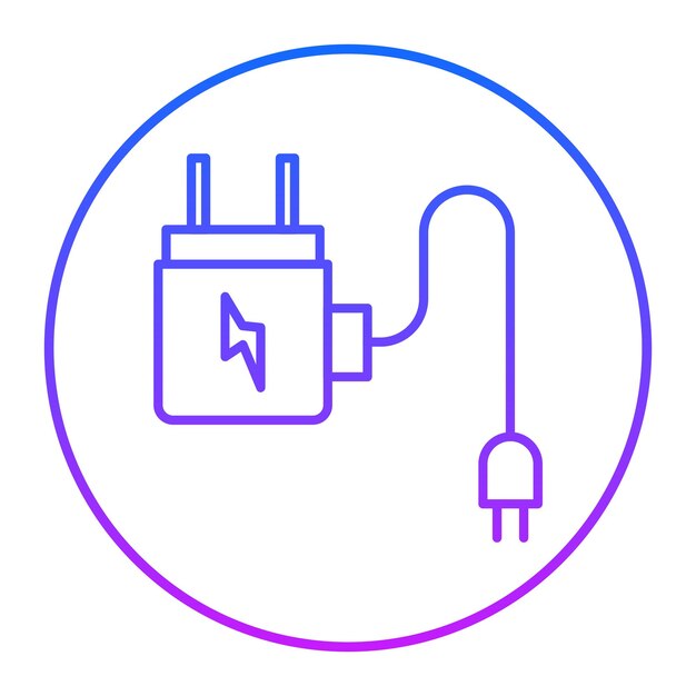 Iconos de cargador de teléfonos inteligentes