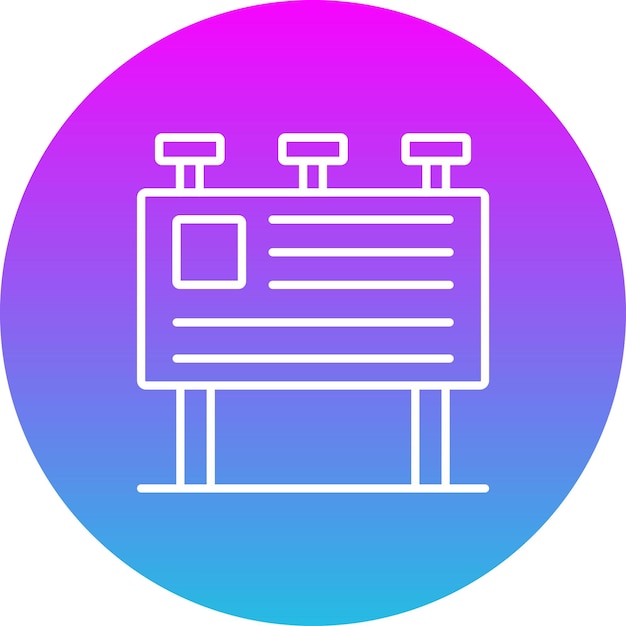 Iconos de carteles publicitarios