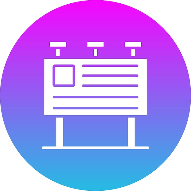 Iconos de carteles publicitarios