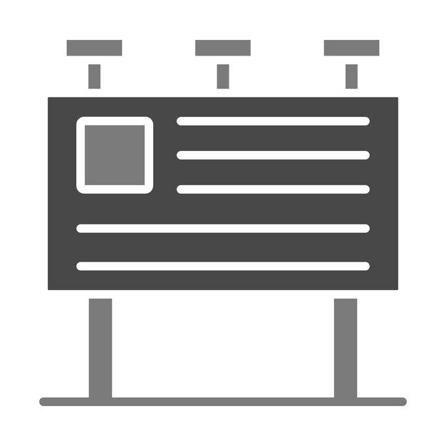 Iconos de carteles publicitarios