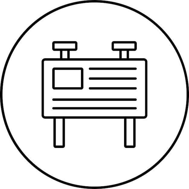 Iconos de carteles publicitarios