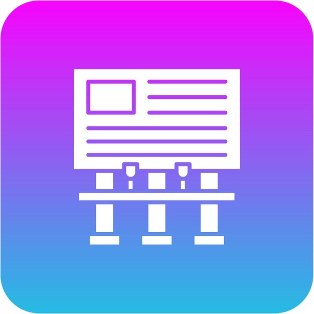 Iconos de carteles publicitarios