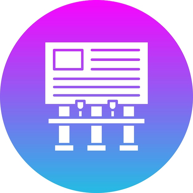 Iconos de carteles publicitarios