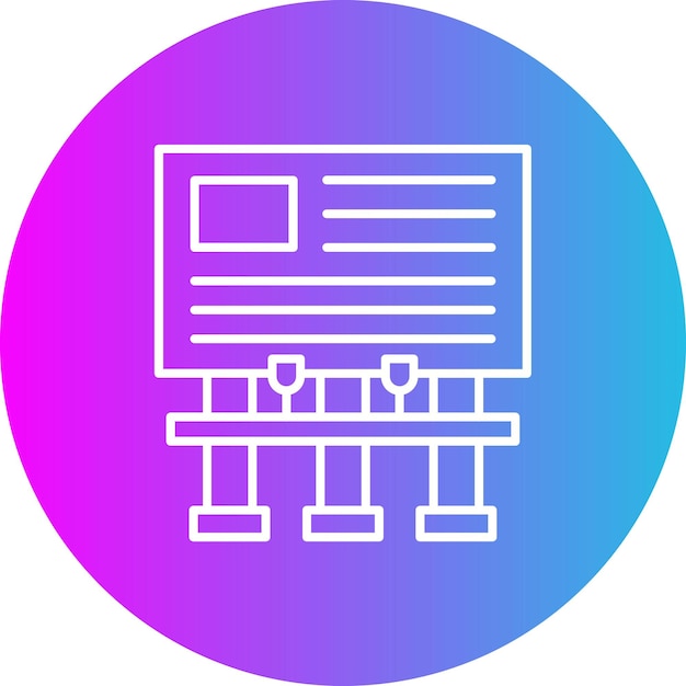 Iconos de carteles publicitarios