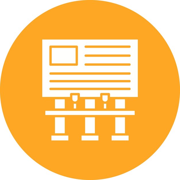 Iconos de carteles publicitarios