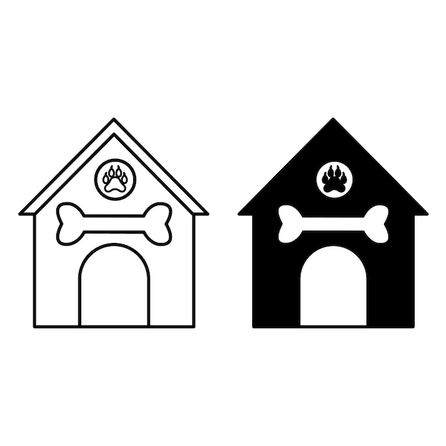 Iconos de las casas de mascotas