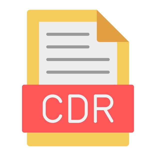 Vector iconos de las cdr