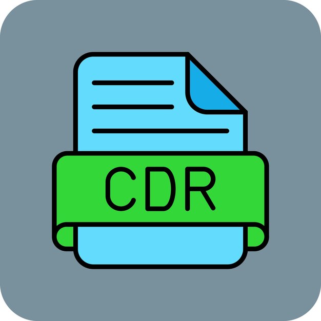 Vector iconos de las cdr