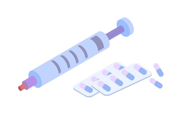 Iconos de cepillo de dientes conjunto jeringa con píldoras atención médica y medicina odontología y estomatología gráfico