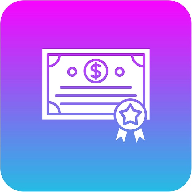 Vector iconos de los certificados