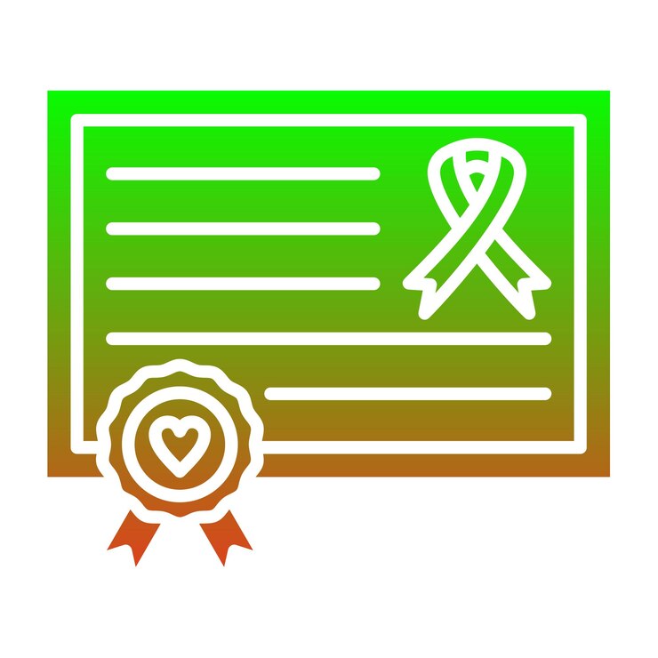 Vector iconos de los certificados
