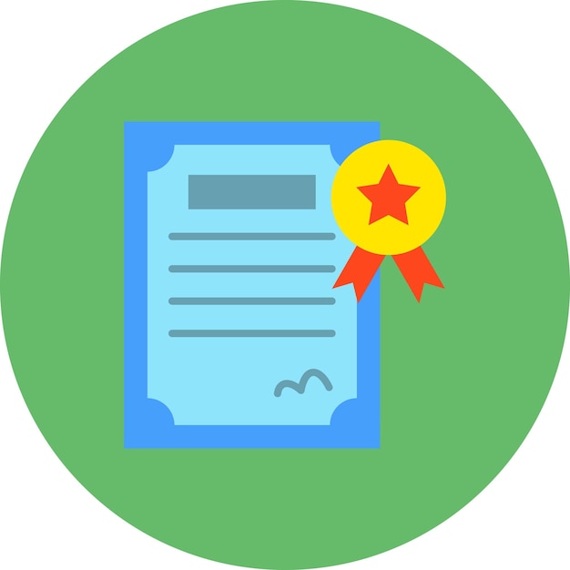 Vector iconos de los certificados