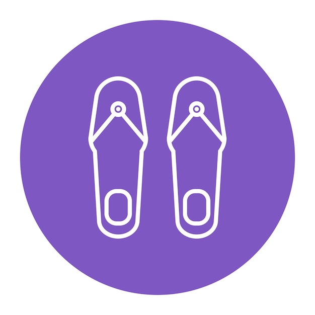 Iconos de las chanclas