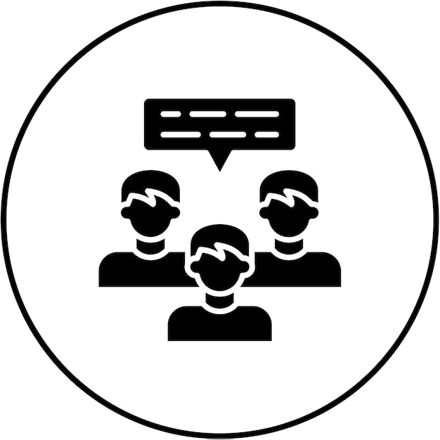 Iconos de chat en grupo