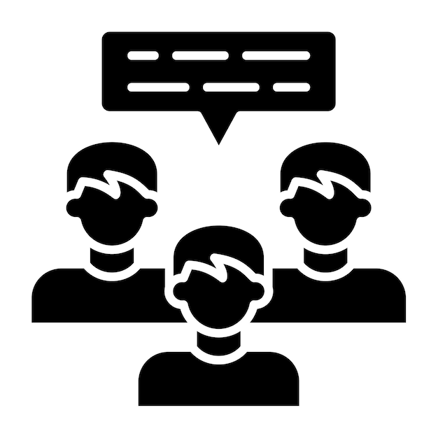 Iconos de chat en grupo