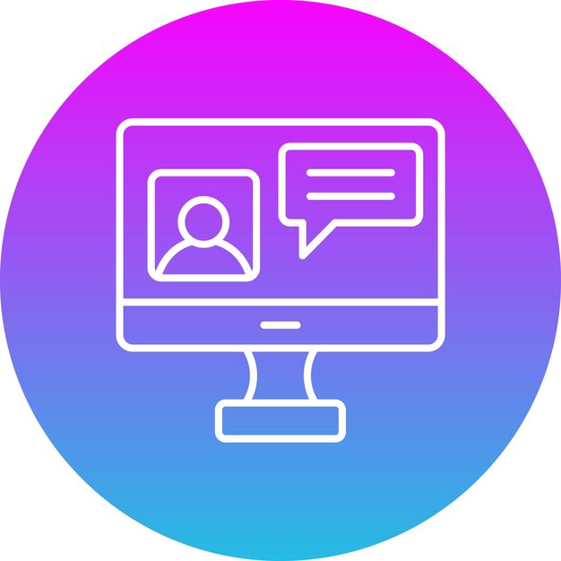Iconos de chat en línea