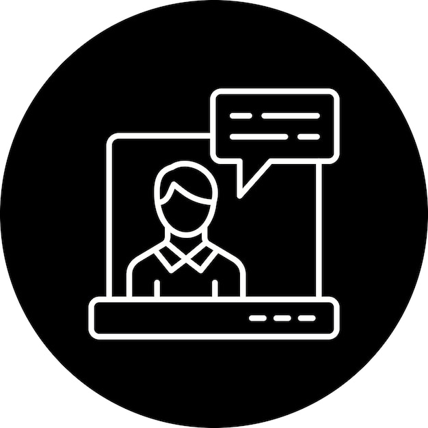 Iconos de chat en línea