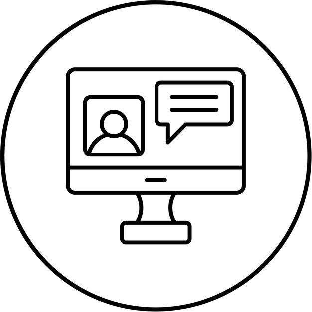 Iconos de chat en línea