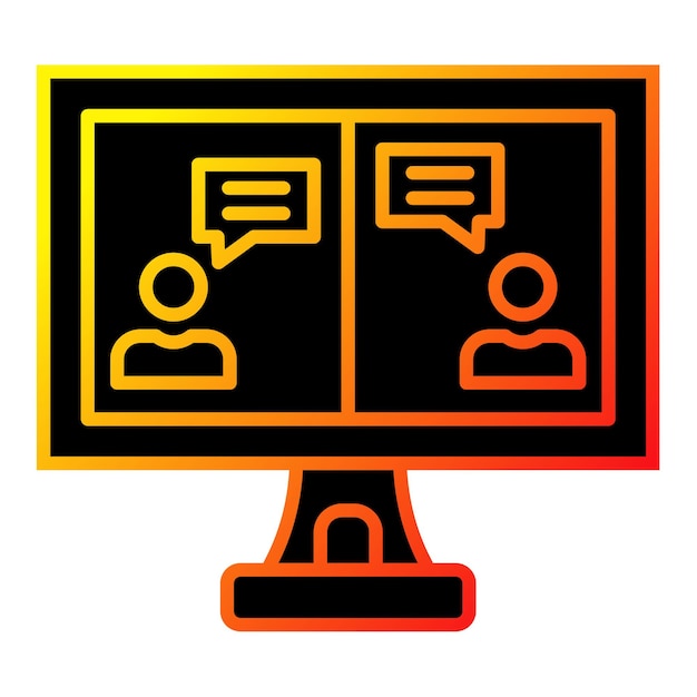 Iconos de chat en línea