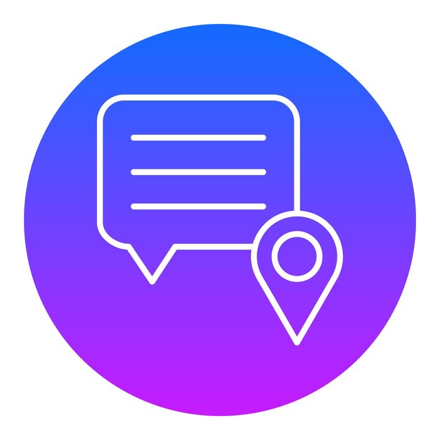 Iconos de chat en el mapa