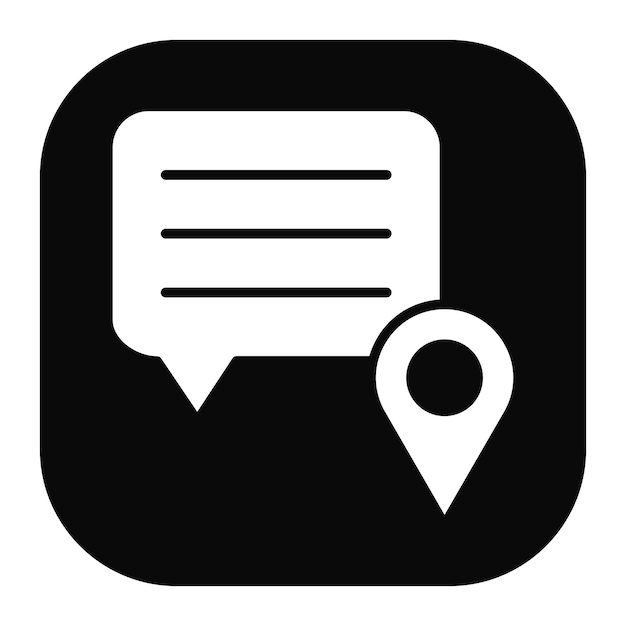 Iconos de chat en el mapa