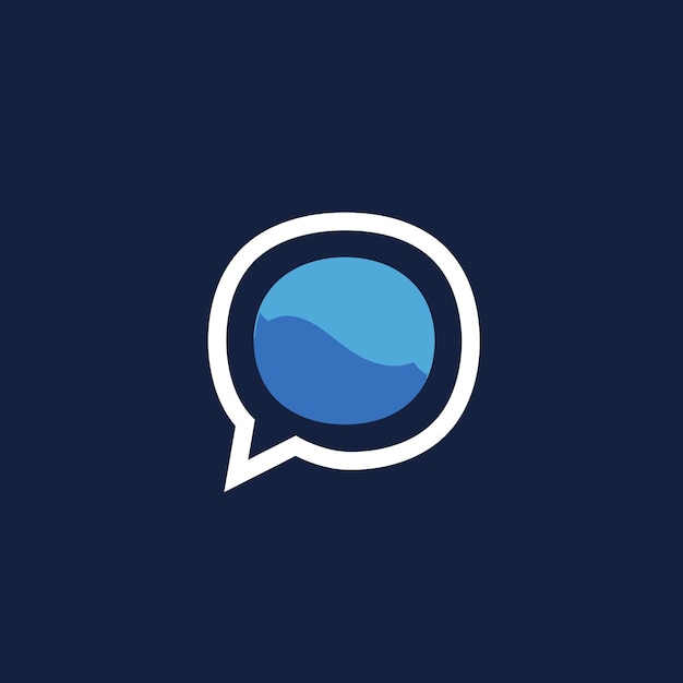 Iconos de chat de ondas