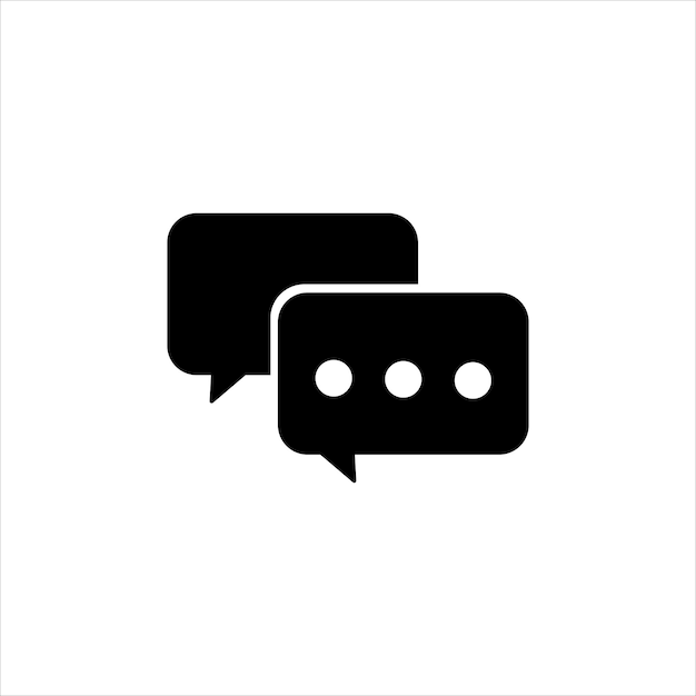 Iconos de chat para plataformas de comunicación modernas