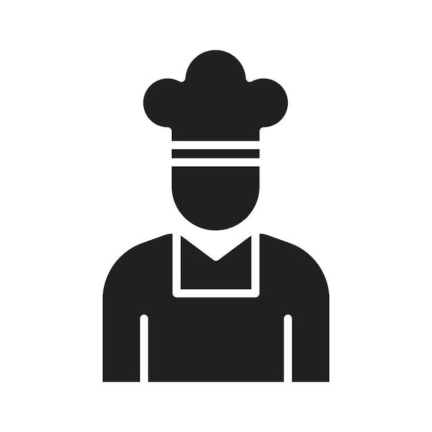 Iconos de chef Conjunto de logotipos de arte de línea