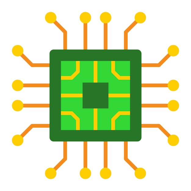 Vector iconos de los chips