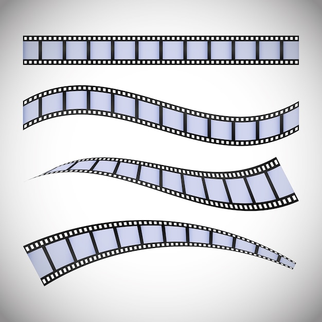 Vector iconos de cine y cine