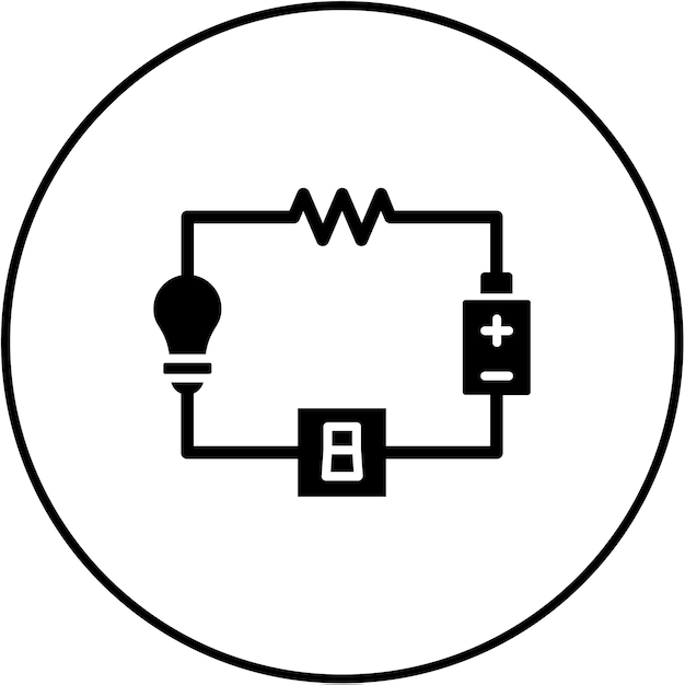 Iconos de circuitos eléctricos