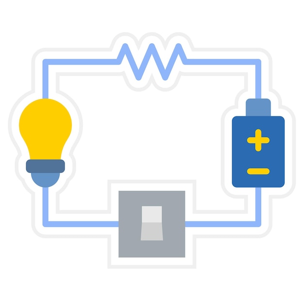 Iconos de circuitos eléctricos