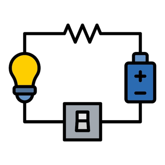Iconos de circuitos eléctricos