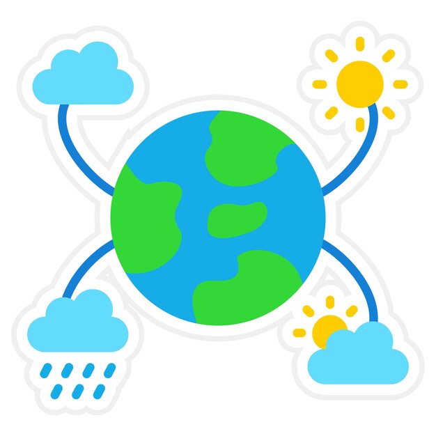 Vector iconos de climatización