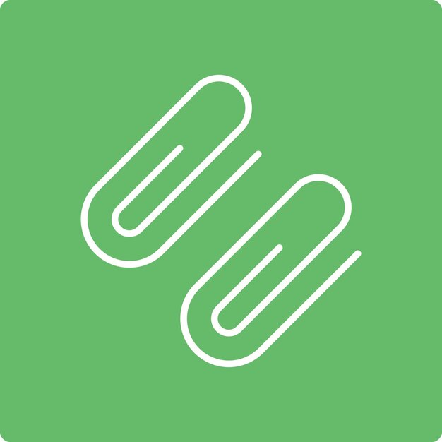 Iconos de clips de papel