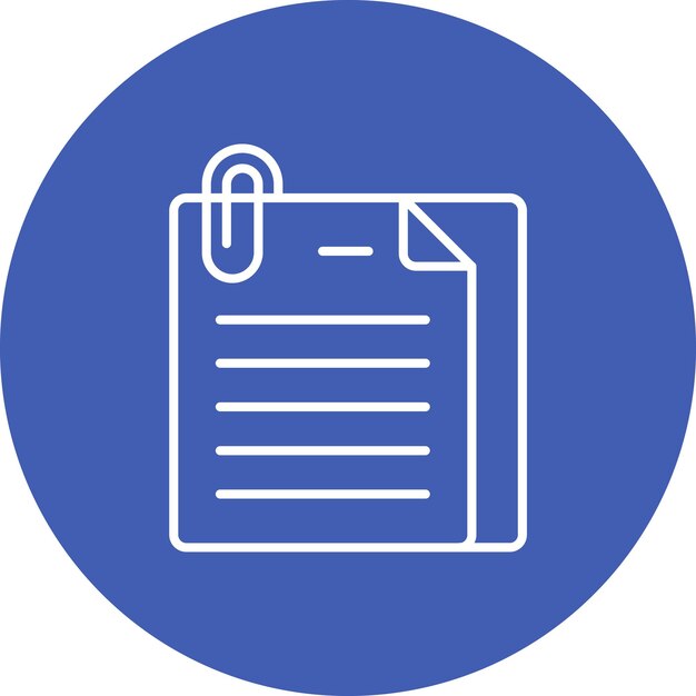 Iconos de clips de papel