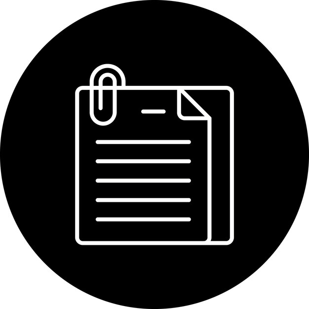 Iconos de clips de papel