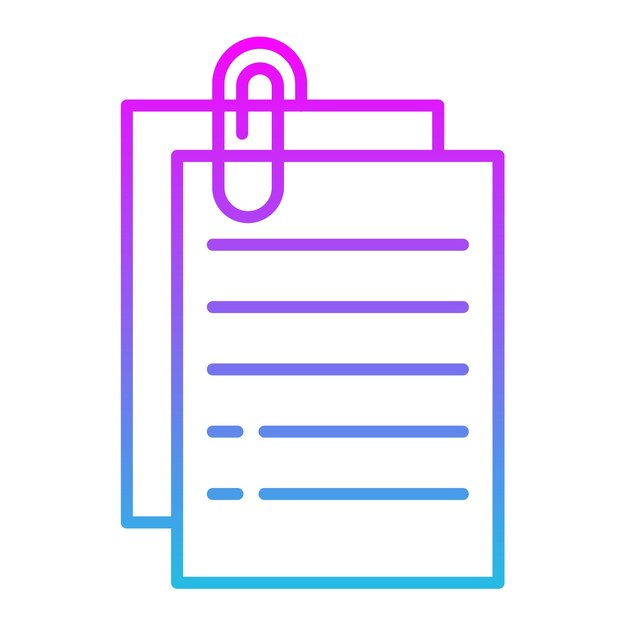 Iconos de clips de papel