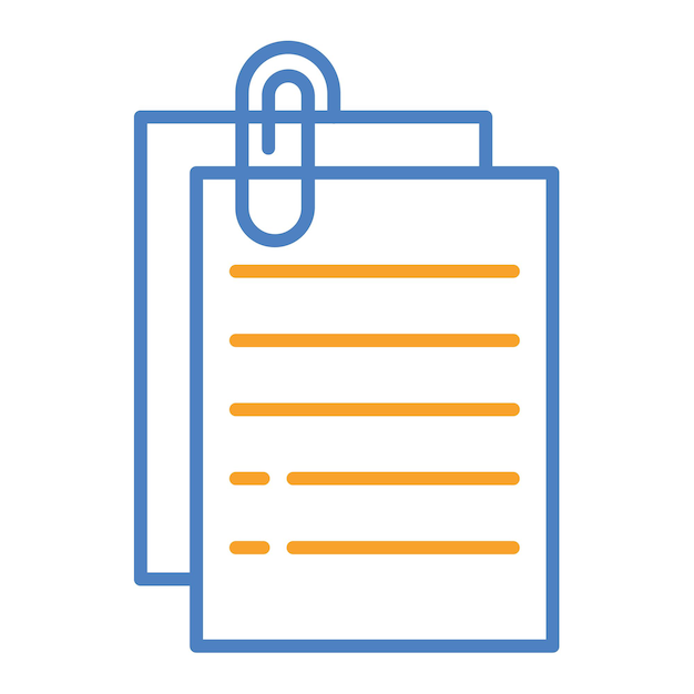 Iconos de clips de papel