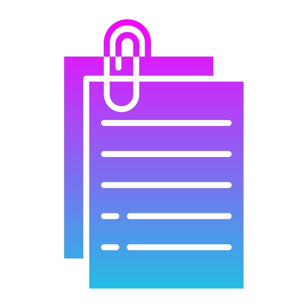 Iconos de clips de papel