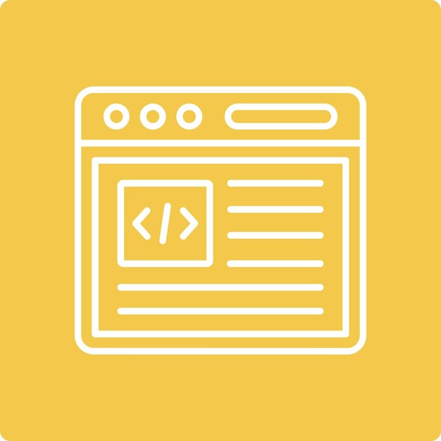 Iconos de codificación de la web