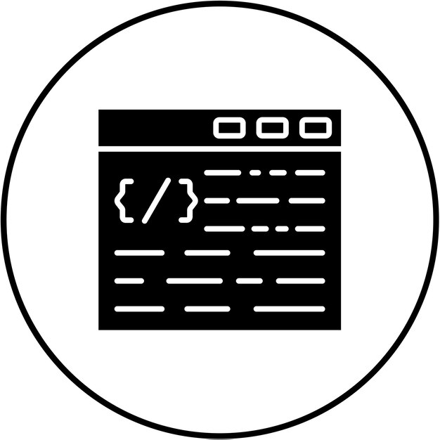 Iconos de codificación de la web