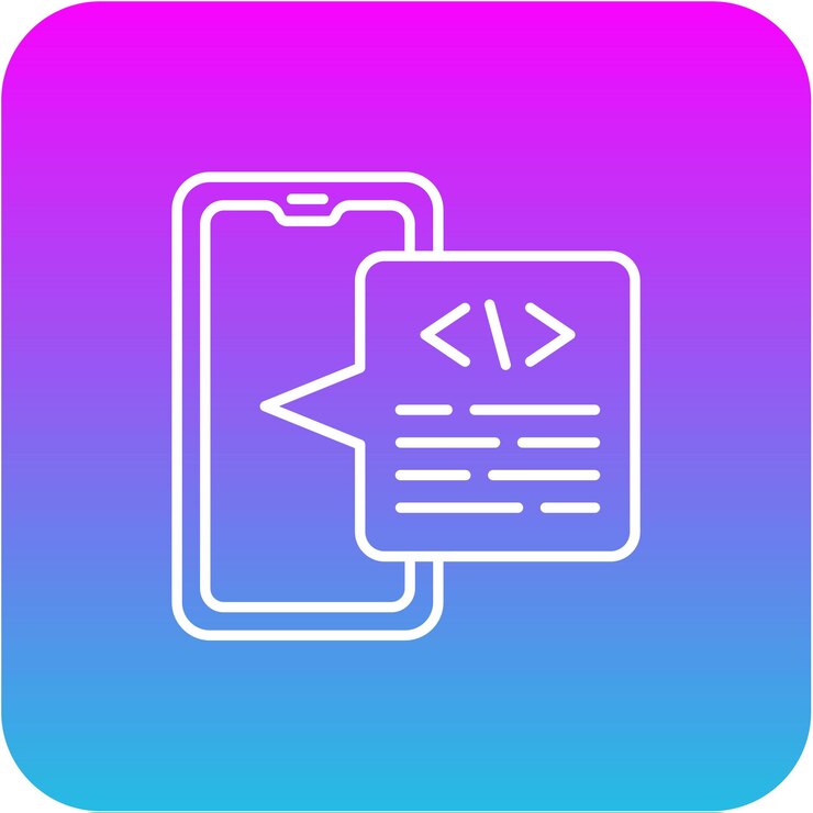 Vector iconos de codificación
