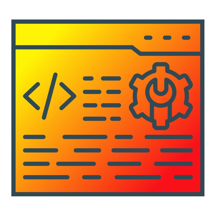 Vector iconos de codificación