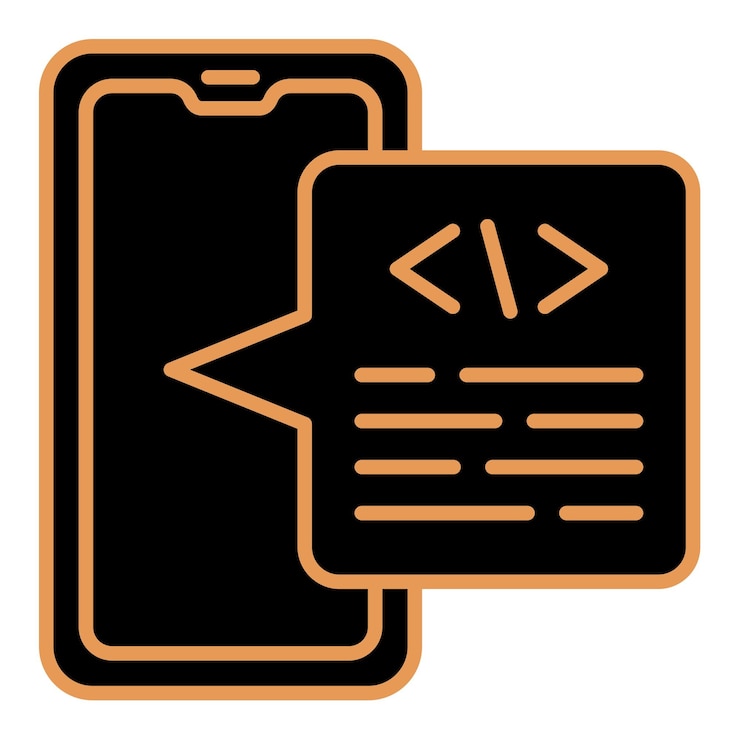 Vector iconos de codificación