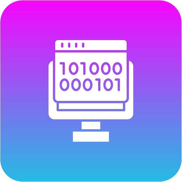 Iconos de código binario