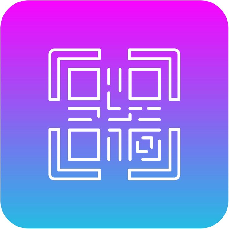 Vector iconos de código qr