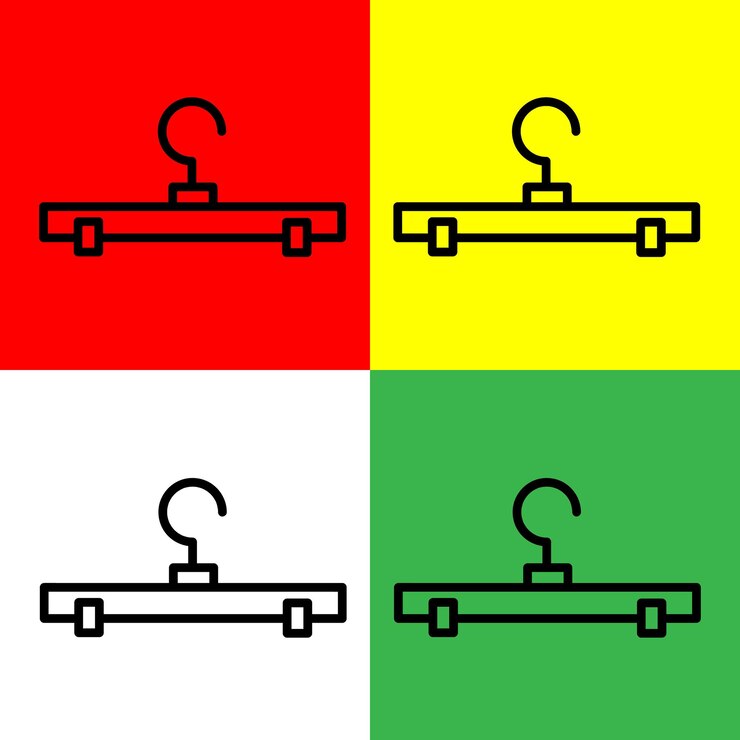 Iconos de colgadores de ropa sencillos