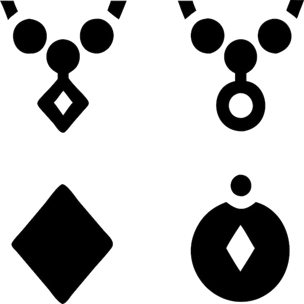 Iconos de collar y joyas