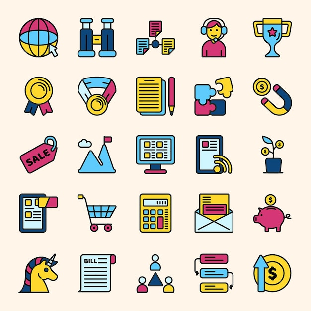 Iconos de color para el arranque